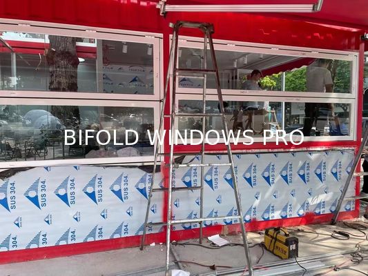 folding window aluminum balcony vertucal