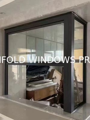 folding window aluminum balcony vertucal