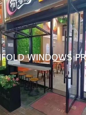 folding window aluminum balcony vertucal
