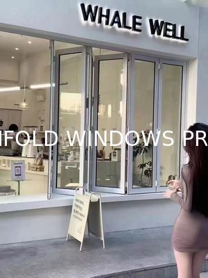 folding window aluminum balcony vertucal