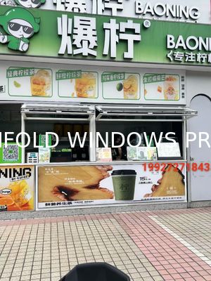 folding window aluminum balcony vertucal