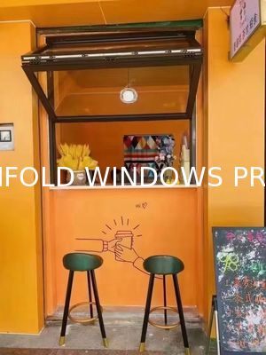 folding window aluminum balcony vertucal