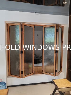 folding window aluminum balcony vertucal