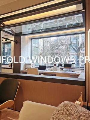 folding window aluminum balcony vertucal
