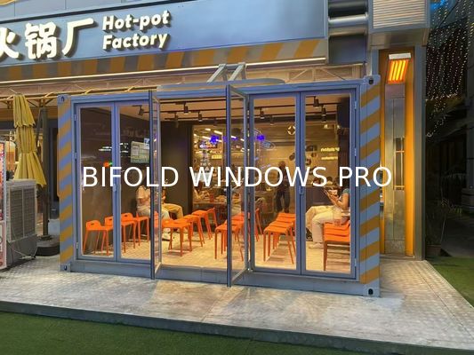 folding window aluminum balcony vertucal