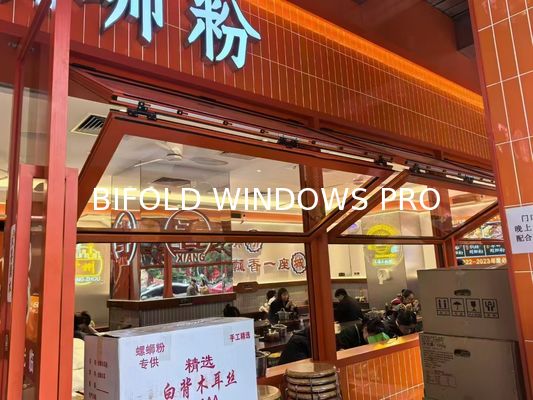 folding window aluminum balcony vertucal