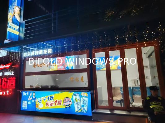 folding window aluminum balcony vertucal