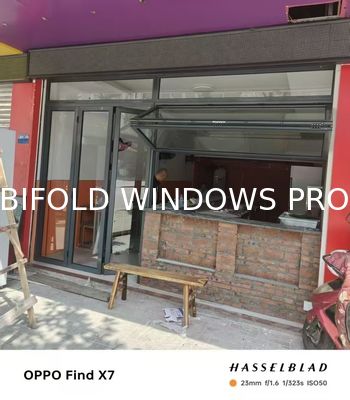 folding window aluminum balcony vertucal