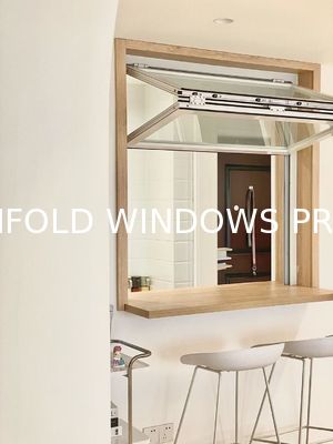 folding window aluminum balcony vertucal