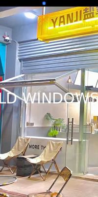 folding window aluminum balcony vertucal