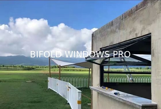 folding window aluminum balcony vertucal