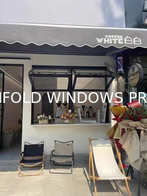 folding window aluminum balcony vertucal