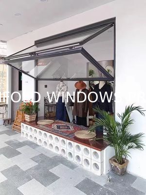 folding window aluminum balcony vertucal