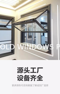 Fold up Black Aluminium Bifold Windows Double Glazed Glass Balcony Vertical Folding Window With Inside Grill
