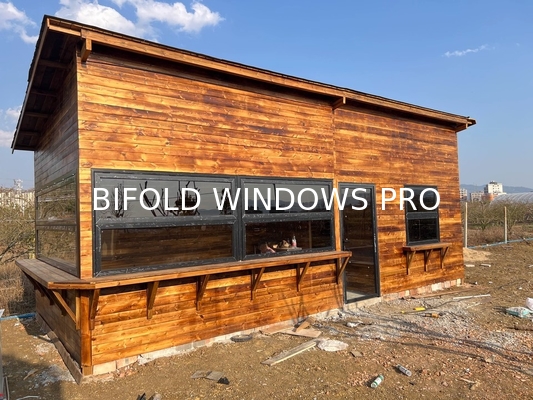 Custom Aluminum Folding Windows Heavy-Duty Thermal Break with Modern Design for Exterior Basement Use Interior Bifold Windows