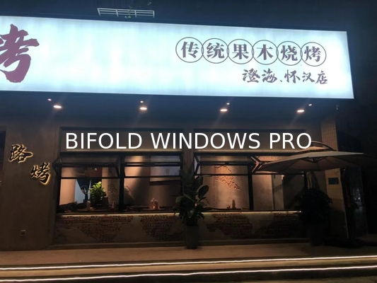 Aluminium Bi Fold Window Fold up Glass Windows American Vertical Roll up Grid Folding Window for Bar Shop Coffee