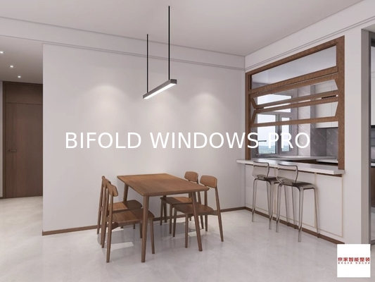 Aluminum Tempered Glass Horizontal Folding Window Bifold Windows Accordion Windows for House