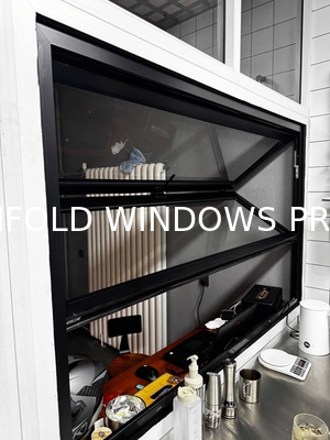 Aluminum Tempered Glass Horizontal Folding Window Bifold Windows Accordion Windows for House