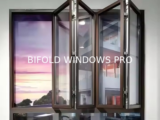 High-quality Aluminum Alloy Folding Window Set Modern Home Apartment Balcony Aluminum-Glass Sliding Bifold Window
