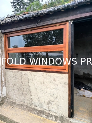 Manually Operated Aluminium Glass Folding Windows Horizontal Folding Local Window Aluminium Bifold Windows