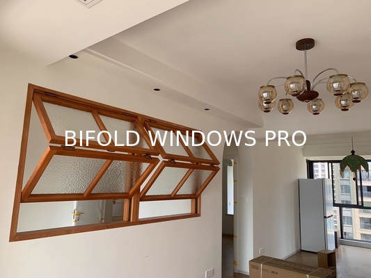 Fangde Customized Size Fold up Glass Manual Aluminium Folding Window