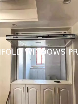 Factory Custom Thermal Windows Double Glazed Folding Sliding Window Aluminium Tempered Glass Bifold Windows