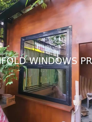 Factory Custom Thermal Windows Double Glazed Folding Sliding Window Aluminium Tempered Glass Bifold Windows