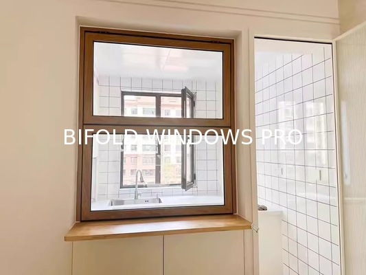 DERCHI Bifold Windows with Low-E Glass and Triple Insulated Glass for Heat Insulation in Residential House