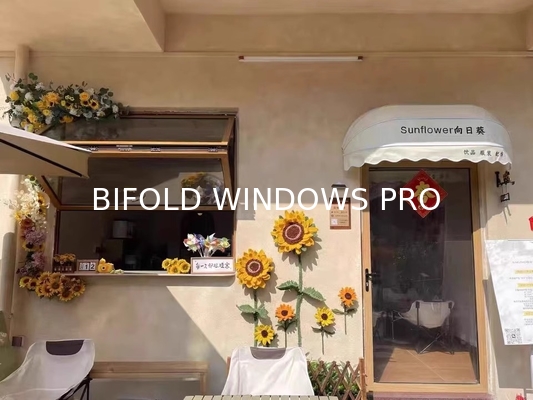 DERCHI Bifold Windows with Low-E Glass and Triple Insulated Glass for Heat Insulation in Residential House