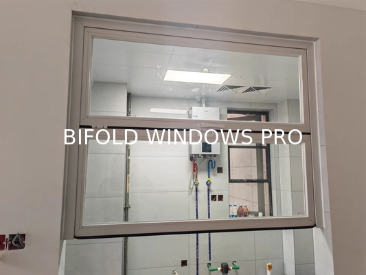 Aluminium Folding Window Organ Horizontal Folding Window Tempered Glass Sliding Folding Window