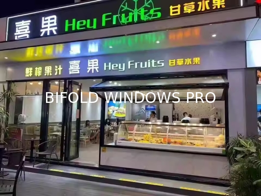 Wholesale Soundproof Standard Size Glass Profile Aluminium Folding Windows