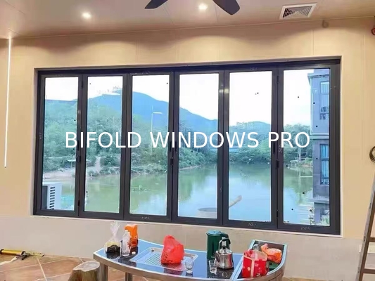 Maplemiles Aluminum Folding Window Accordion Horizontal Folding Window Bifold Windows