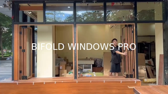 Maplemiles Aluminum Folding Window Accordion Horizontal Folding Window Bifold Windows Aluminum Windows