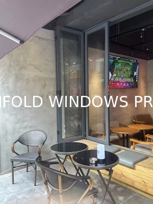 DERCHI Bifold windows with graphic design project solution capability and Energy Star qualification