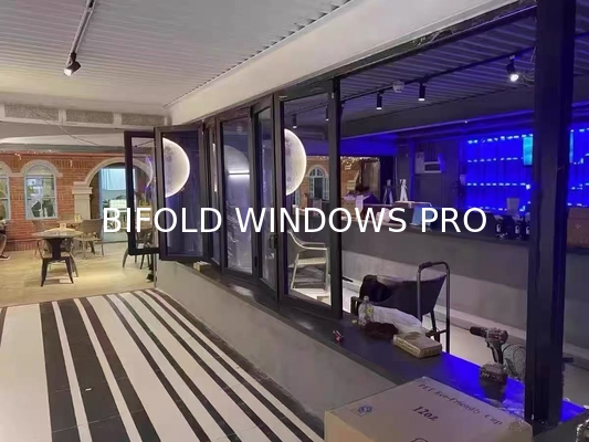 DERCHI aluminum casement windows with 1.8mm profile thickness and double tempered glass for heat insulation and soundproofing