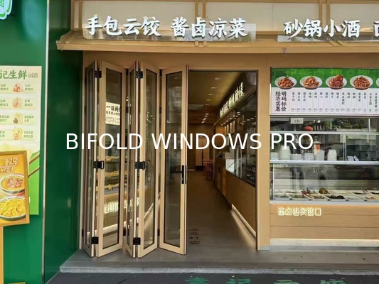 Folding Balcony Window Frameless Sliding Glass Bifold Window Single Glass Slim Frameless Glass