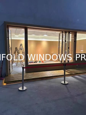 Superhouse Modern Design Multi Functions Folding Glass Windows Tinted Interior Aluminum Sliding Bifold