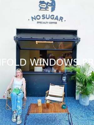 China Aluminum Bifold Window Double Glazing Tempered Glass Aluminium Folding Windows