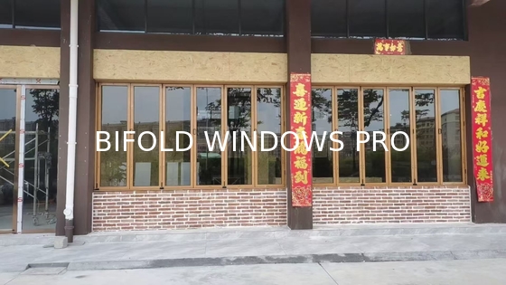 DERCHI Bifold windows with graphic design project solution capability and Energy Star qualification