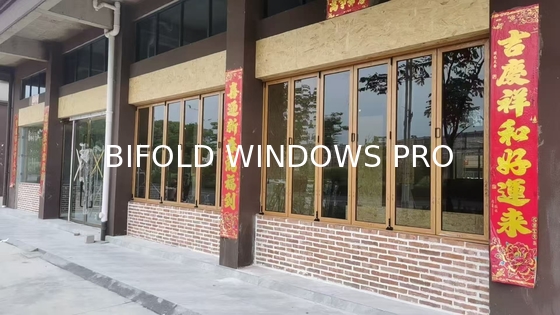 DERCHI Bifold windows with graphic design project solution capability and Energy Star qualification