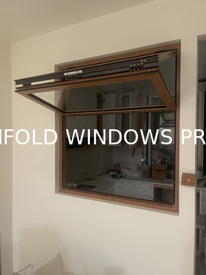 Maplemiles Aluminum Folding Window Accordion Horizontal Folding Window Bifold Windows