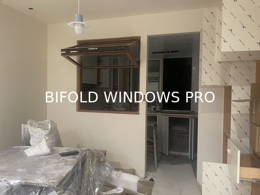 Maplemiles Aluminum Folding Window Accordion Horizontal Folding Window Bifold Windows