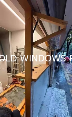 Full View Frameless Folding Glass Windows BiFold Window Horizontal Folding Local Window Modern