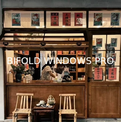 Full View Frameless Folding Glass Windows BiFold Window Horizontal Folding Local Window Modern
