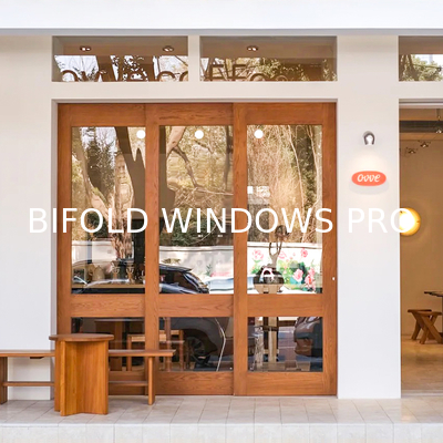 Full View Frameless Folding Glass Windows BiFold Window Horizontal Folding Local Window Modern