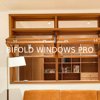 Full View Frameless Folding Glass Windows BiFold Window Horizontal Folding Local Window Modern