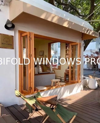 Full View Frameless Folding Glass Windows BiFold Window Folding Local Window Modern