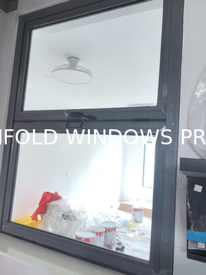 Hot Style Design Block Uv Rays Low E Glass Black Aluminum Commercial Bifold Folding Window Aluminum windows