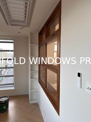 Double Glass Aluminium Alloy Bi-Folding Windows Anti-Theft Sound Insulation Impact Aluminum Frameless Bifold Window