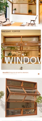 Double Glass Aluminium Alloy Bi-Folding Windows Anti-Theft Sound Insulation Impact Aluminum Frameless Bifold Window